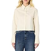 Amazon Essentials (Demi's Pick Women's Oversized-Fit Cotton Stretch Poplin Button-Down Dress Shirt
