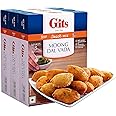 Gits Instant Mix Box - 600gm (Pack of 3 x 200gm) | Ready to Cook Indian Breakfast/Lunch/Dinner/Snack Meal | No Artificial Colors, Flavors, Preservatives, 100% Vegetarian, Easy Recipe (Moong Dal Vada)