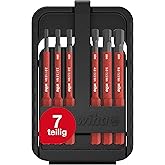 Wiha 43156 Electric Hexagonal 6-Piece Set in Slim Bit Box Bit Red