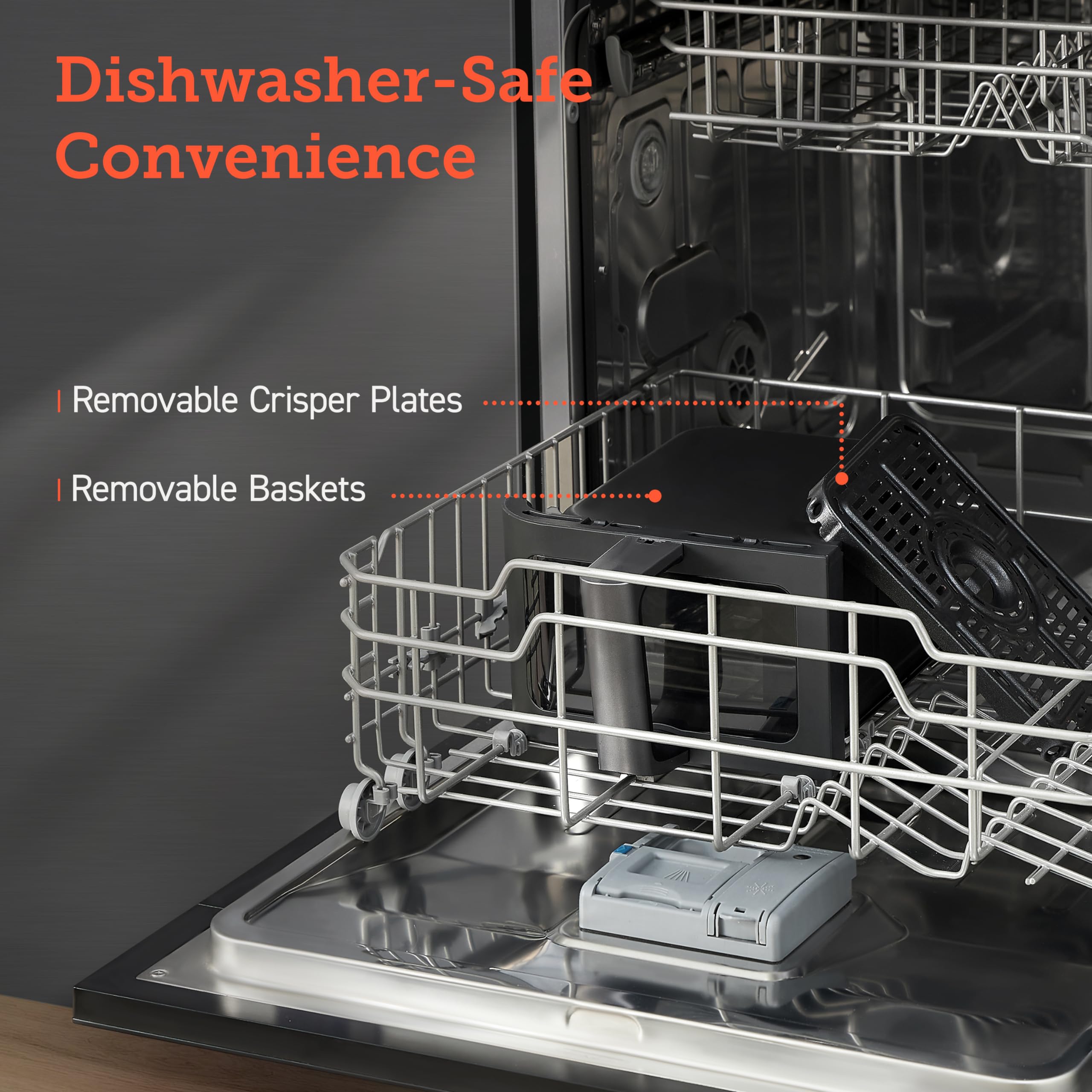 COSORI Freidora de aire dual de 9 cuartos: 10 en 1, comidas frescas y equilibradas para familiares y niños con cestas dobles, cocción sincronizada y acabado para hornear, asar, recalentar, asar y 130 recetas para cocinar fácilmente, apta para lavavajillas