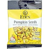 Eden Organic Pumpkin Seeds, Dry Roasted and Salted, Pocket Snacks, 1 Ounce (Pack of 12)