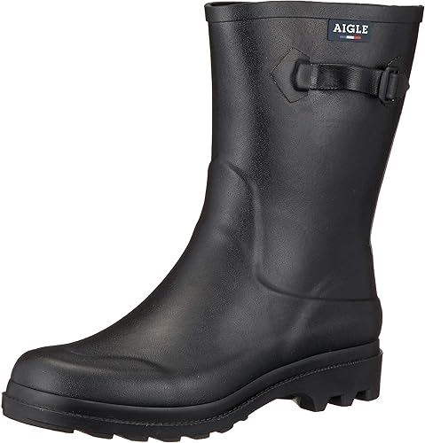 Amazon エーグル レインブーツ 公式 新ロゴモデル メンズ アイケア ラバーブーツ Aigle エーグル レインシューズ