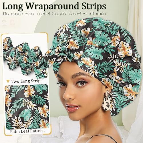 Hair Wrap Large Silk Hair Bonnet Silk Bonnet For Sleeping, Satin
