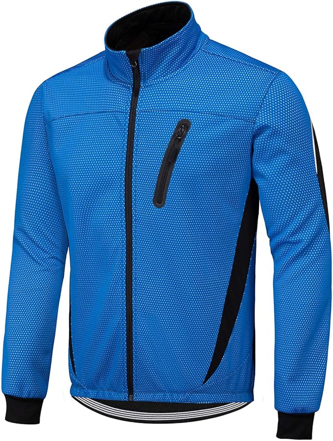 Fahrradjacke Herren Winter Thermo Radjacke Winddichte wasserdichte MTB Mountainbike Jacket für