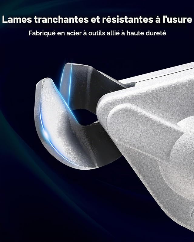 Cisaille à Tôle Électrique, 20 V CC, Cisaille à Métaux sans Fil avec Tête Pivotante 360°, Double Lame, pour Acier Galvanisé 1,22 mm, Acier Inoxydable 1 mm, Aluminium, Plastique, Carton, 2800 SPM