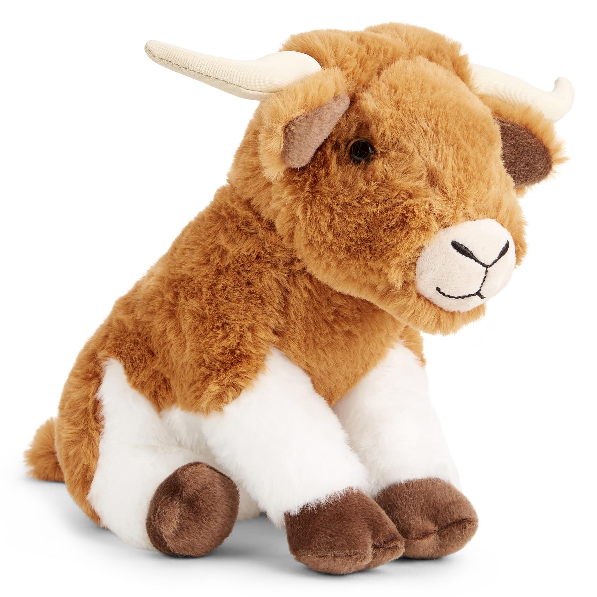 Zappi Co Leonardo the Longhorn Plush Toy (22cm) Texas Longhorn - Soft, Cuddly, 100% Recycled - Wild West Wonder — image 1