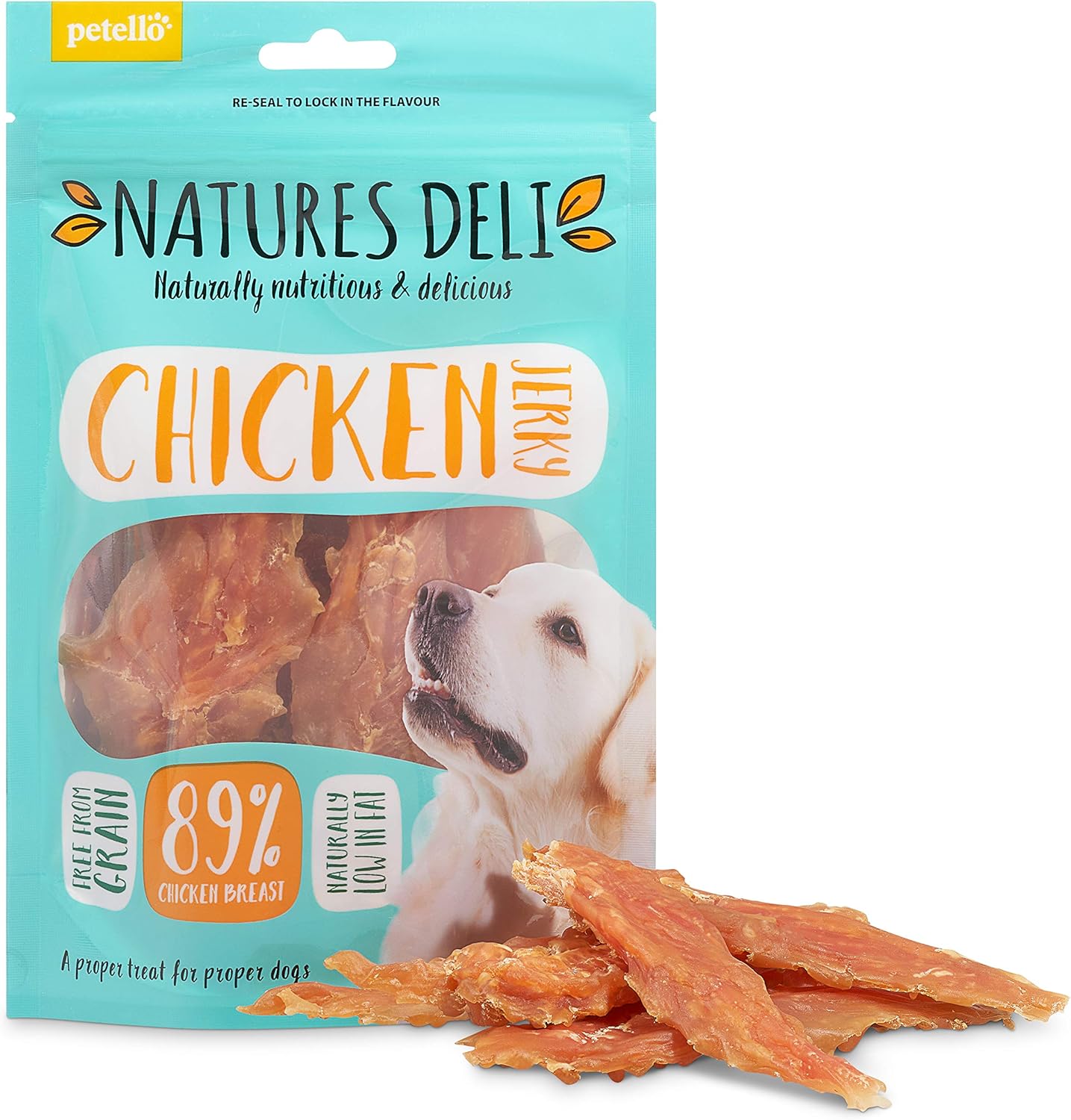 Natures Deli Chicken Jerky Dog Treats Low Fat, High Protein