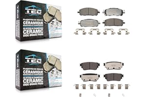 TEC Front Rear Ceramic Brake Pads Kit Replacement For Mitsubishi Outlander Nissan Pathfinder INFINITI QX60 KTC-100858