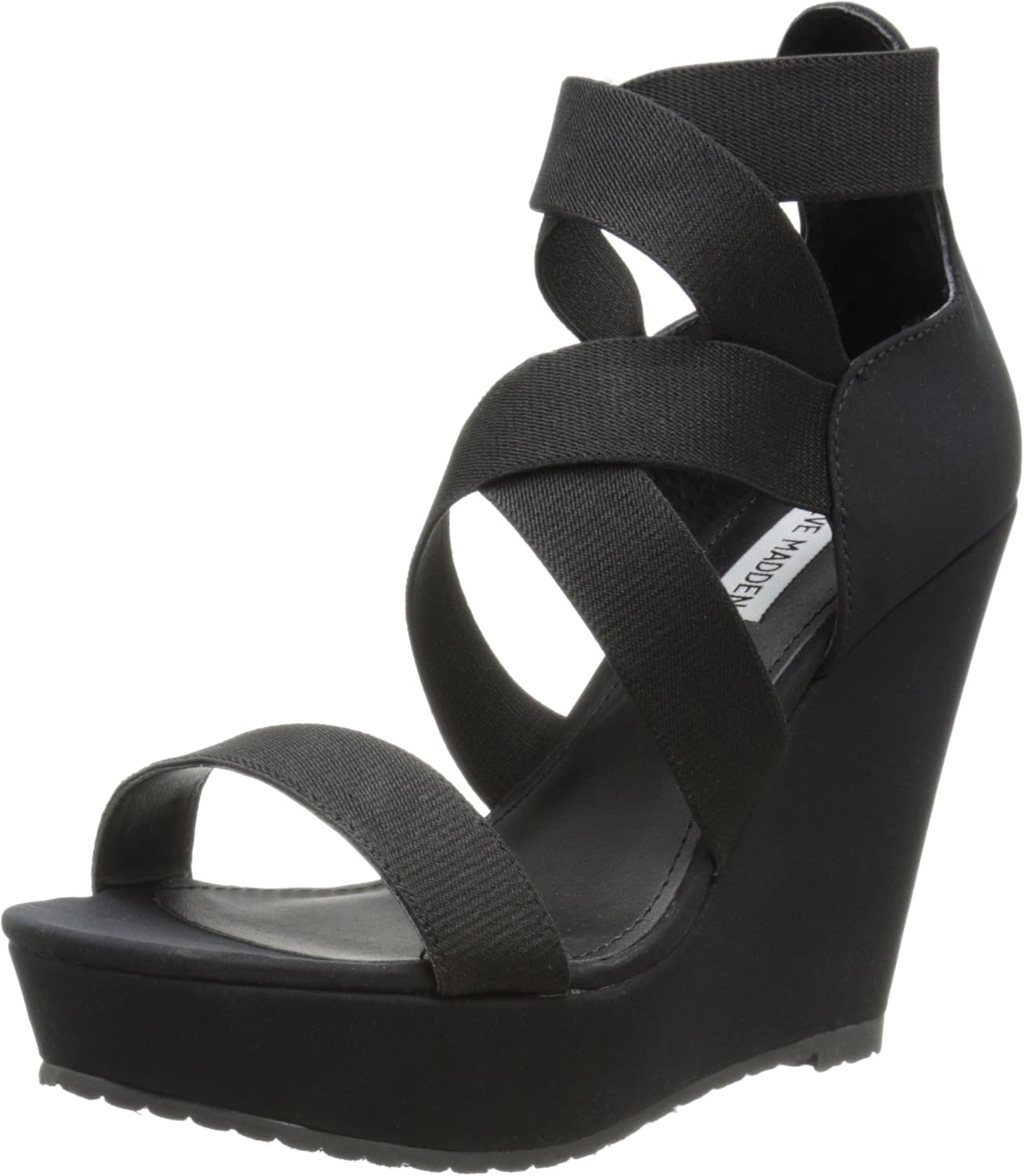 steve madden black platform sandals