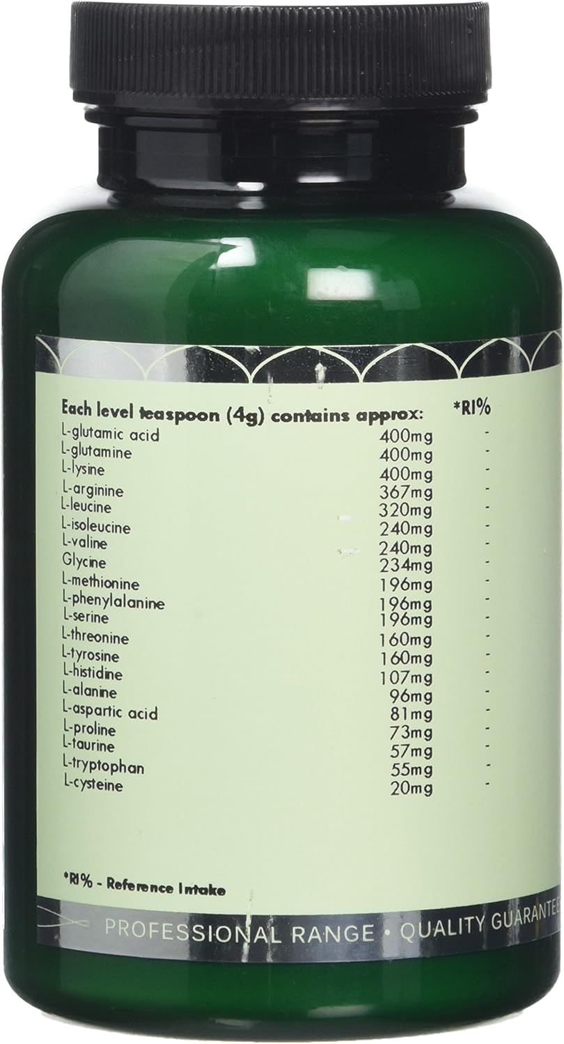 Full Spectrum Amino Acid Powder - BCAA - EAA - Vegan Free Form Amino Acids - 200g Powder - G&G Vitamins, 200 g (Pack of 1) - Image 3