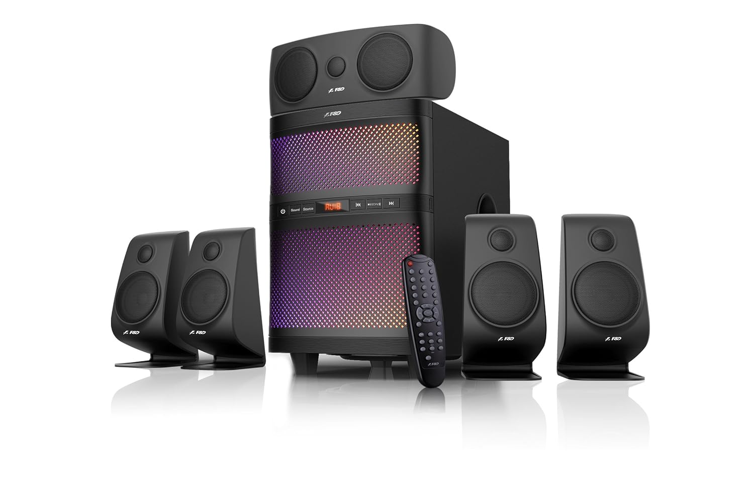 f&d f3800x 5.1 channel multimedia bluetooth speakers