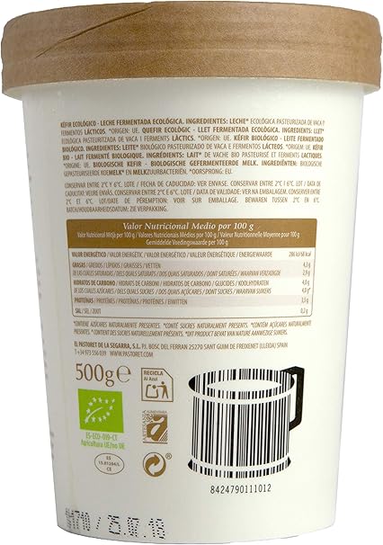 Pastoret- Kéfir Ecológico, 1 Unidad x 500 g: Amazon.es ...