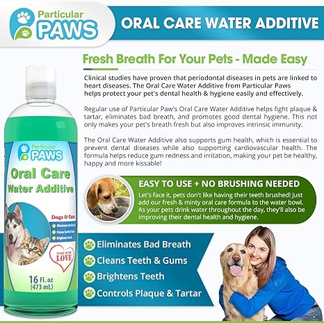 drinking water additives for dogs teeth