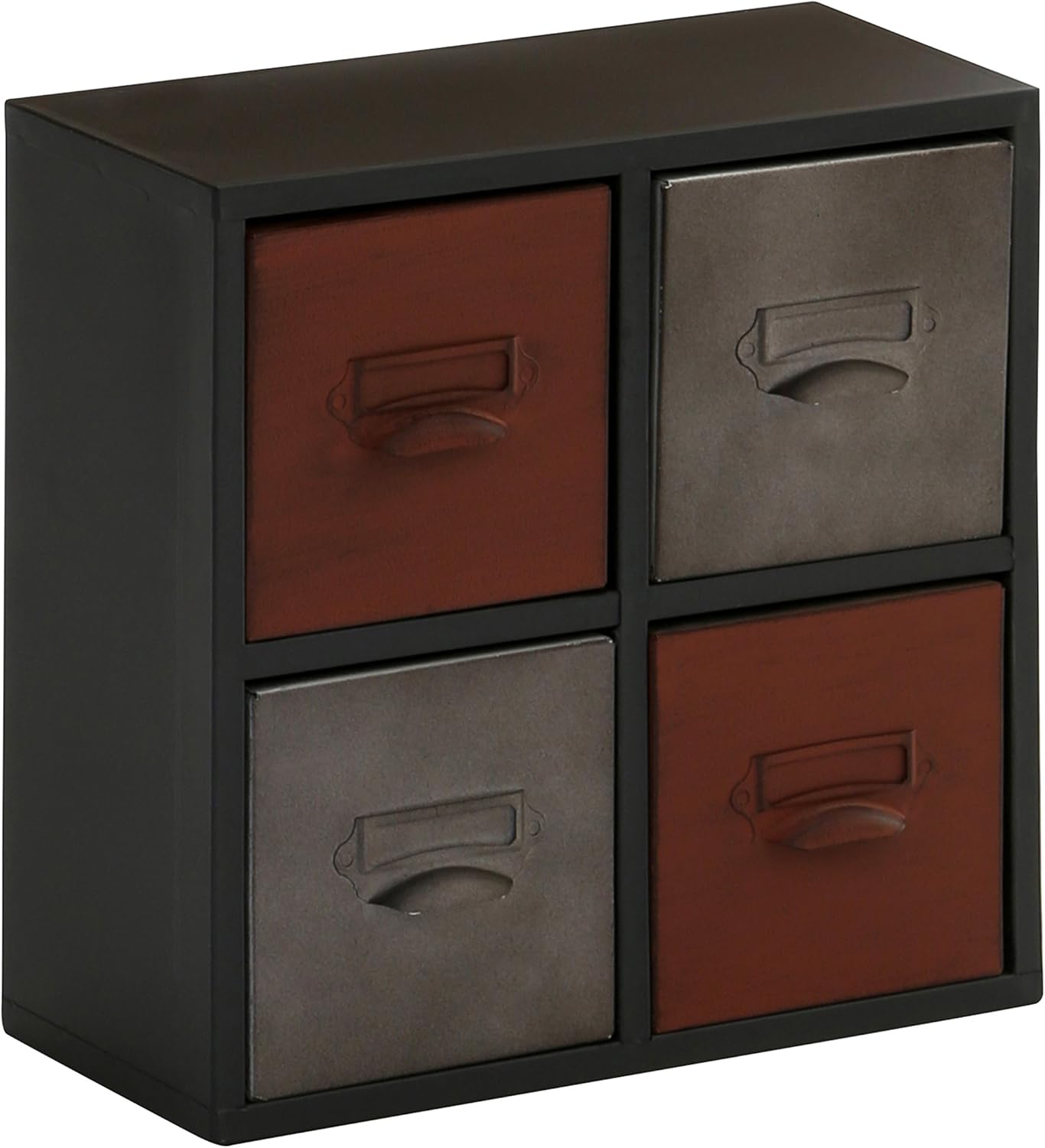 Premier Housewares Metal New York Loft 4 Drawer Cabinet Amazon Co Uk Kitchen Home