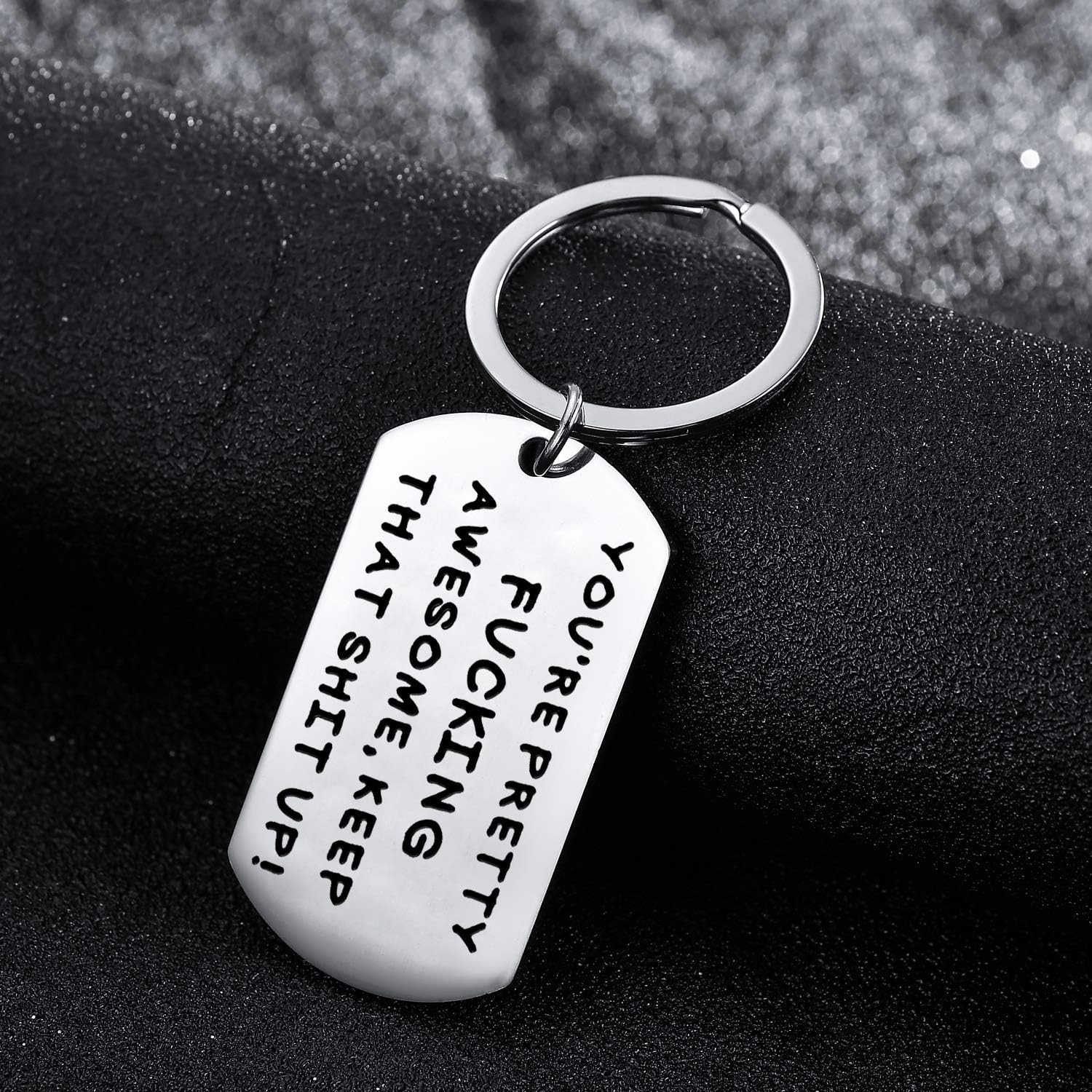 BESPMOSP Inspirational Key Rings Funny Men Best Friends Coworker Keychain You are Awesome Keychain Inspirational Keyring Graduation Birthday Gift for Colleague Boss Men Women Friends (Style4) - Image 3