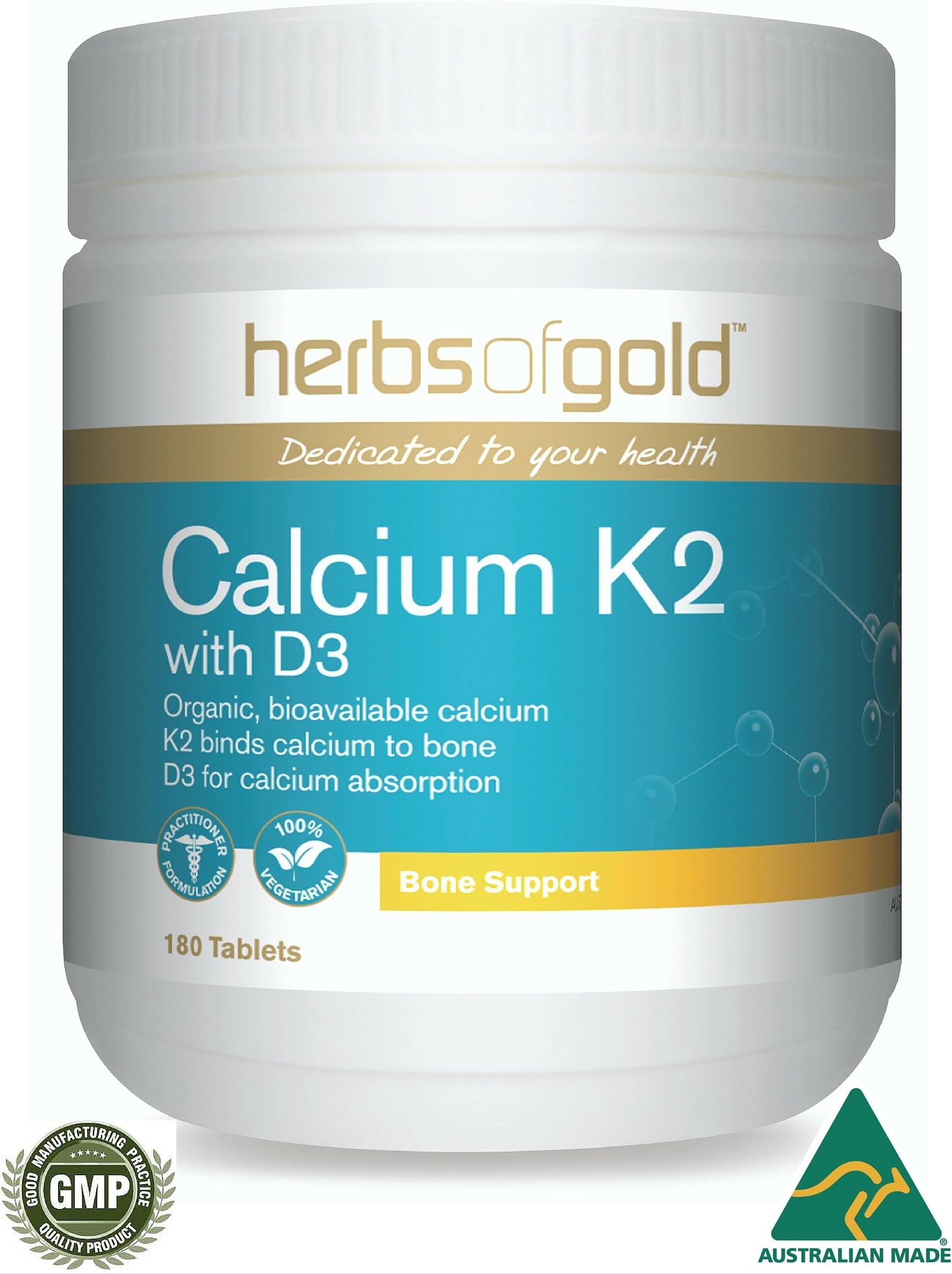 Calcium citrate, Magnesium, Vitamin K2 & D3 Plus 72 Alkaline, Organic, Vegetarian Trace minerals incl Zinc, Boron & Strontium