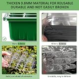 YAUNGEL Seed Trays 6 Pack 72 Cells Propagator with Lids Adjustable Window Black view 3
