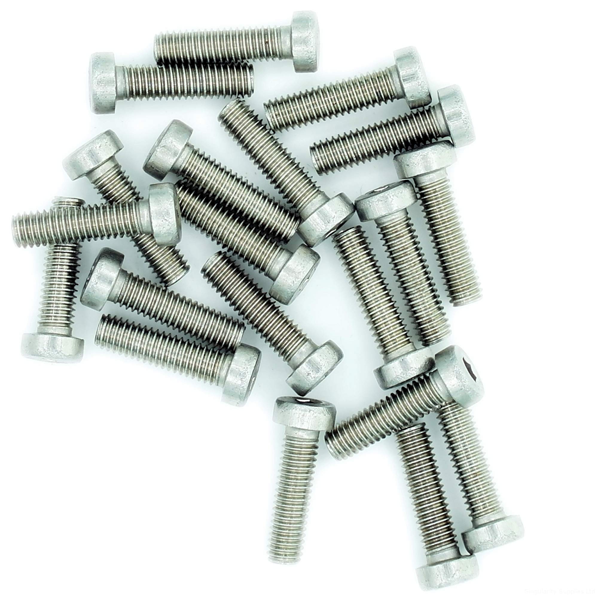 M5 (5mm x 16mm) Hex Socket Cap Screw (Bolt) (Low Head) - Stainless Steel (A2) (Pack of 20)