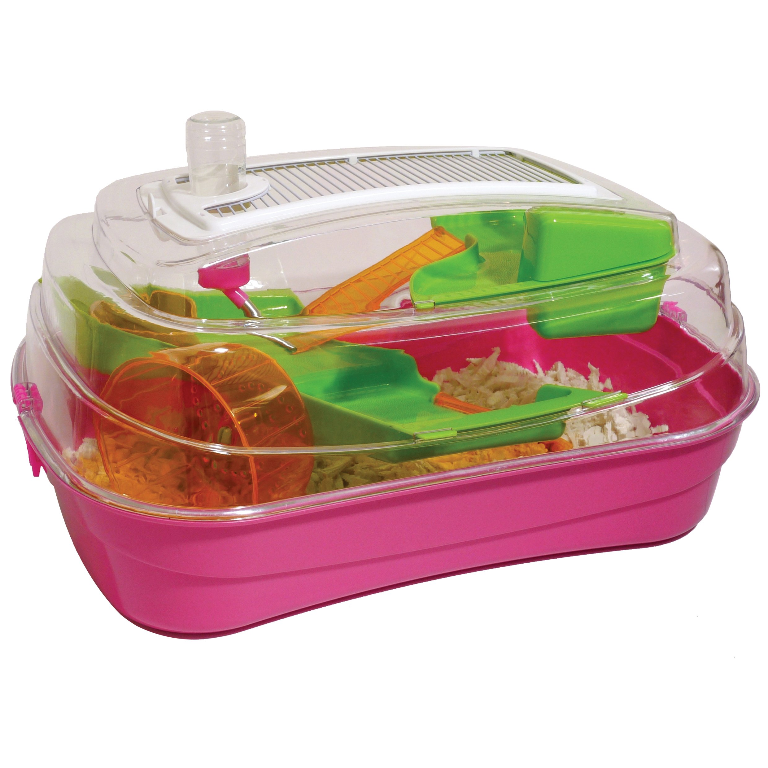Rosewood Abode Dwarf Hamster & Mouse Home, Hot Pink