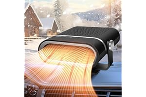 JOTUPLUN Portable 12V Car Heater, 2 in1 Fast Heating and Cooling Fan for Car Windshield Defogger Defroster, Plug-in Cigaerte Lighter Suitable for Vehicles Cars SUV (PPHS120)