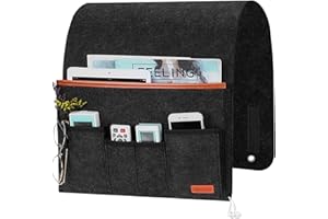 Vesaneae Sofa Armrest Organizer, Non-Slip Recliner Remote Holder, Armchair Caddy Accessories with 5 Pockets Storage, for TV R