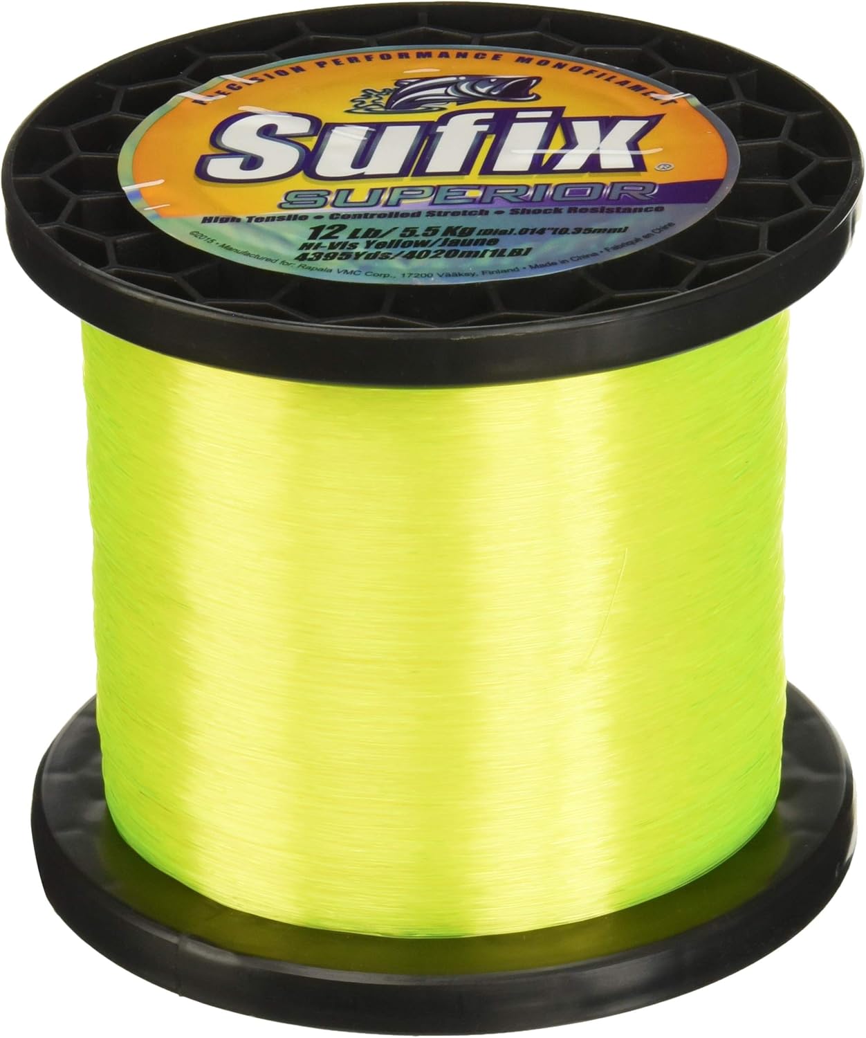 Sufix Superior 1Pound Spool Size Fishing Line (Yellow, 40