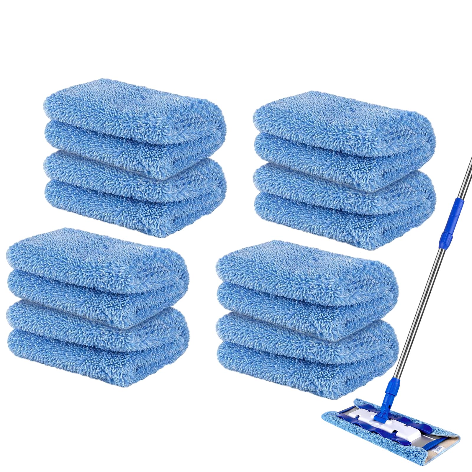 Photo 1 of 16" Microfiber Mop Pads Replacement for MR.SIGA - Reusable Washable Floor Cleaning Head for Mop (8 Packs)