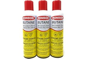 3 Cans Ronson Multi-fill Ultra Butane Fuel 5.82 Oz 165 G These Are the Big Cans! by BUTANE & LIGHTER FLUID