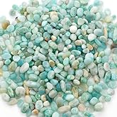 Cherry Tree Collection 1/2 lb Polished Amazonite-L Gemstone Chips | Natural Stone Pieces for Jewelry Making, Resin Crafts, Plants, Succulents, Aquariums, Meditation, Chakra D&eacute;cor and Displays.