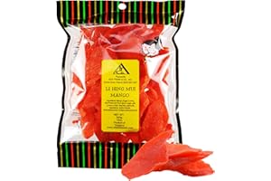 ASIA TRANS & CO. Asia Trans Li Hing Mui Dried Mango | Hawaiian Favorite | Naturally Sweet Dried Fruit Candy with Asian Plum Powder