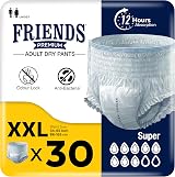 Friends Unisex Incontinence Pants Super XXL 30 Pack (34-65in) view 1