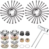 Landhoow 10 Inch 2 Sets Steel Weed Grass Trimmer Head with Universal Adapter Kit
