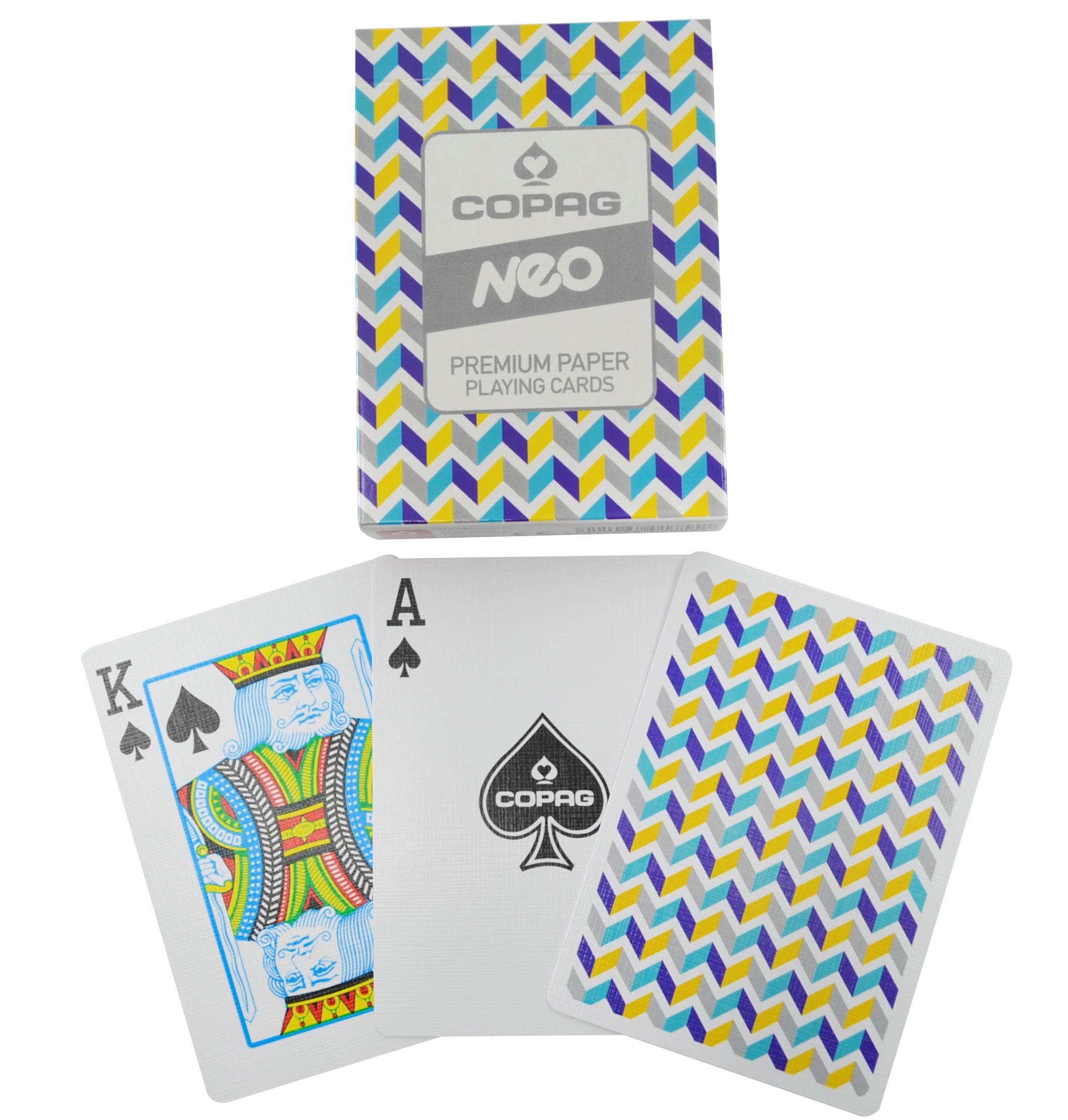 COPAG NEO Premium Playing Cards - Tune In, Superior linen finish, Poker Size, 1 Deck, Easy To Shuffle and Durable, Great Gift For Any Card Enthusiast