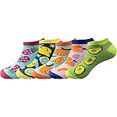 IHAUIUE Fruit Embroidered Ankle Socks Cute No Show Socks for Women, Ladies, Girls