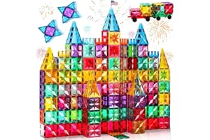 Palano Magnetic Tiles,100PCS Star Magnetic Building Blocks Toy for Ages 3+,Magnetic Tiles for Toddlers Gifts,Montessori Toys,