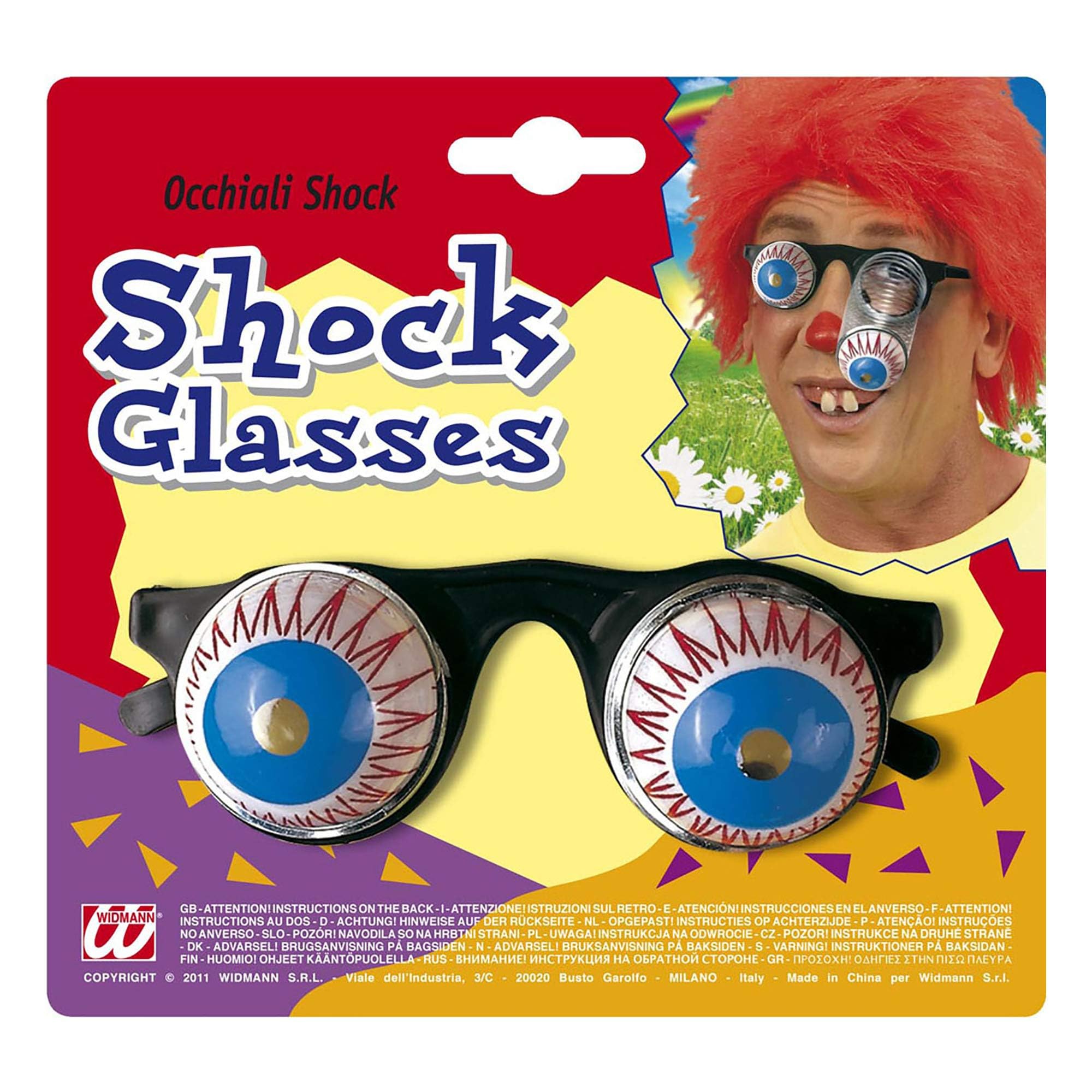 Shock Glasses Dress-Up Novelty Glasses Specs & Shades for Fancy Dress Costumes Accessory