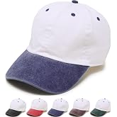 Funky Junque Vintage Two Tone Cotton Dad Hat Trucker Snapback Hat | Lightweight Cotton Trucker Hat with Adjustable Snapback, Golf Beach and Weekend, Funny Trucker Hats for Women &amp; Men
