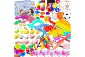 HANLAYYDS 150Pcs Fidget Toys Set, Sensory Pop Stress Relive Toys for Kids Adults Boys and Girls ADHD Anxiety Autism - Pinata 