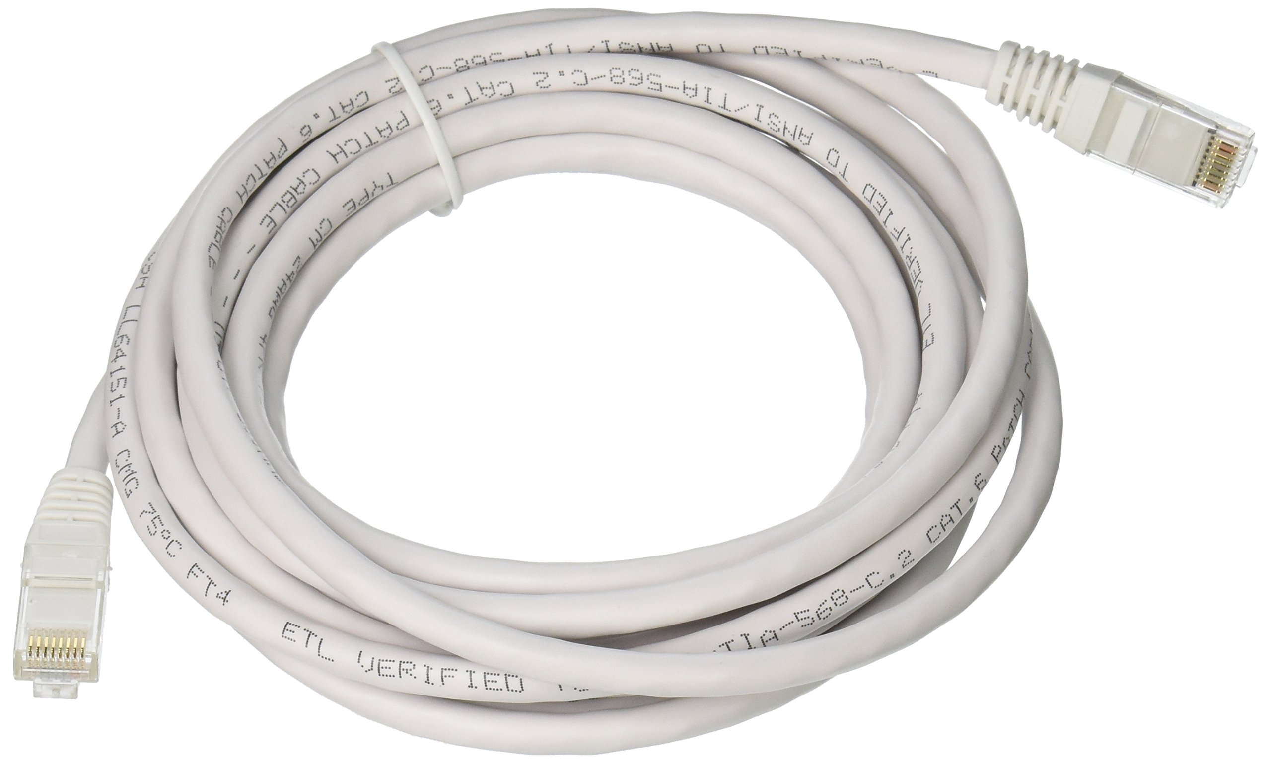 C2G 04039 Cat6 Cable - Snagless Unshielded Ethernet Network Patch Cable, White (12 Feet, 3.65 Meters) โ image 1