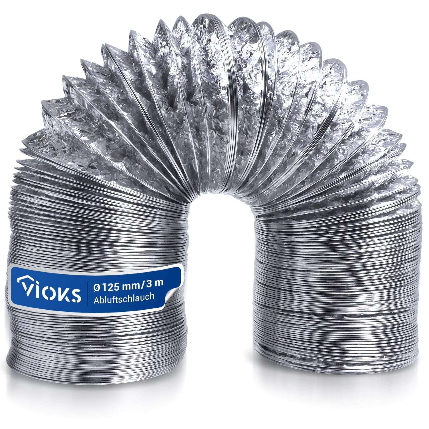 Air Outlet Tube 125 mm Alu Hose 3m