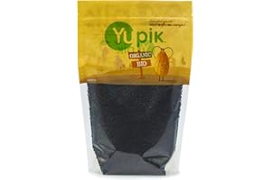 Yupik Organic Ancient Black Rice, 1 kg, 6 Count, Gluten-Free, Non-GMO, Vegan, Kosher, Short Grains, Salt-Free, Source of Fibe
