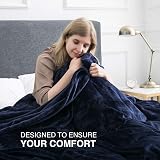 Moonlight20015 Fleece Throw Blanket 400 GSM Navy 130x150 cm view 2