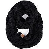 C.C CC Winter Soft Matching Unisex Chunky Knit Cowl Loop Infinity Scarf