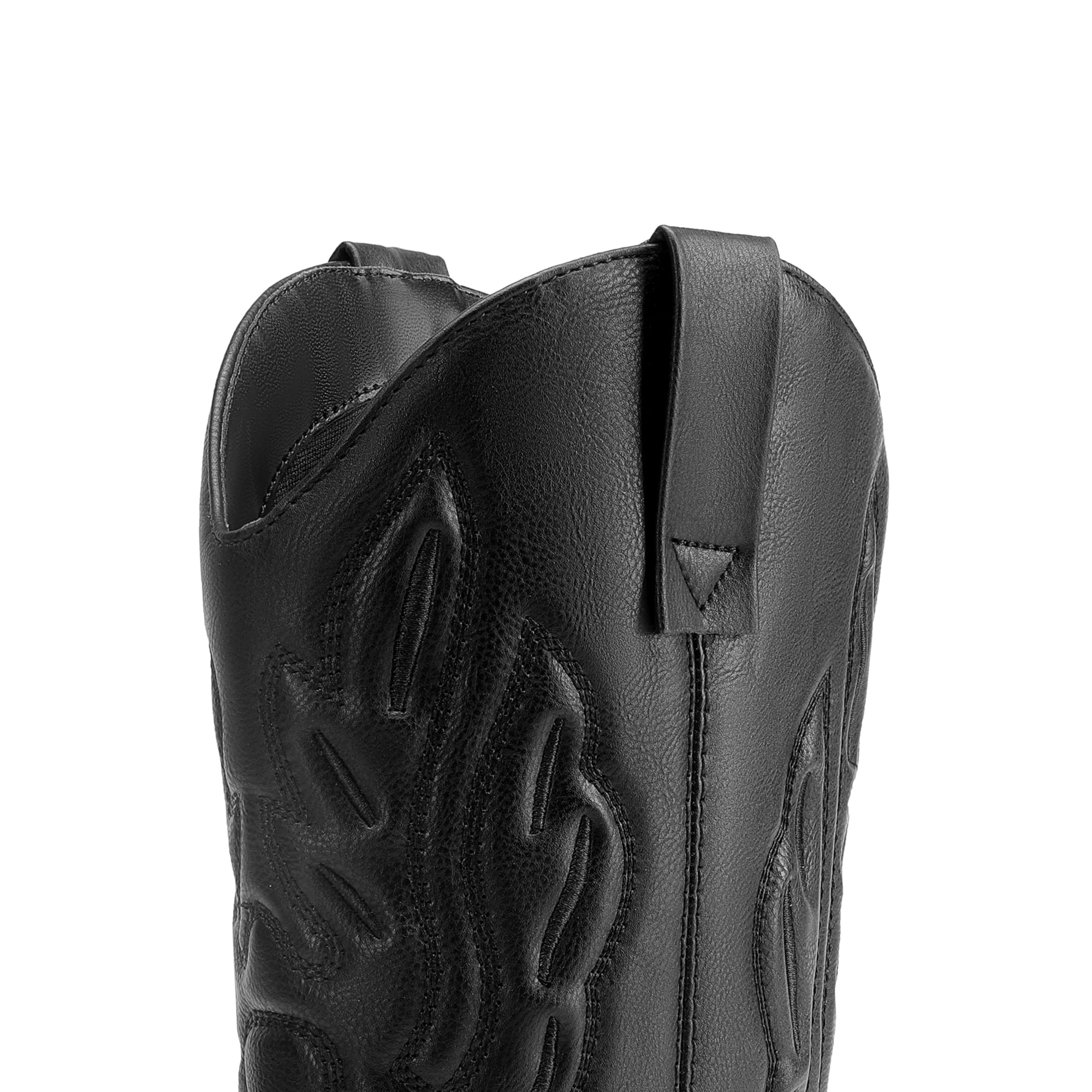 DREAM PAIRS Women's Cowboy Boots Mid Calf Cowgirl Boots Embroidery Stitched Western Boots