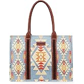 Wrangler Tote Bag for Women Western Purse and Aztec Satchel Handbag