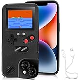 Chu9 Game Phone Case, 168 Built-in Small Video Games, Black, Compatible with iPhone 16