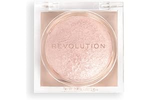 Revolution Beauty London Beam Bright Highlighter, All Over Face Glow, Powder To Liquid Formula, 5 Different Shades, Rose Lustre