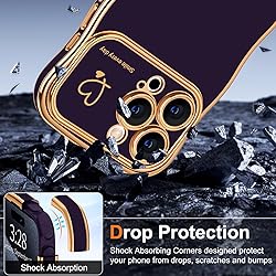 Hython for iPhone 15 Pro Case Cute Curly Wave Frame