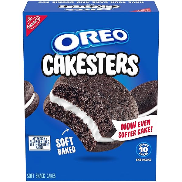 OREO CAKESTERS SOFT SNACK CAKES, 5 – 2.02 OZ SNACK PACKS