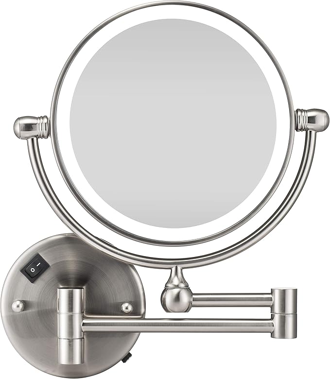 GloRiastar 7X Magnification Wall Mount Makeup Mirror 8